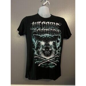 We Came As Romans Shirt Mens Medium Black Band Graphic Tee Metalcore Wolf Bones